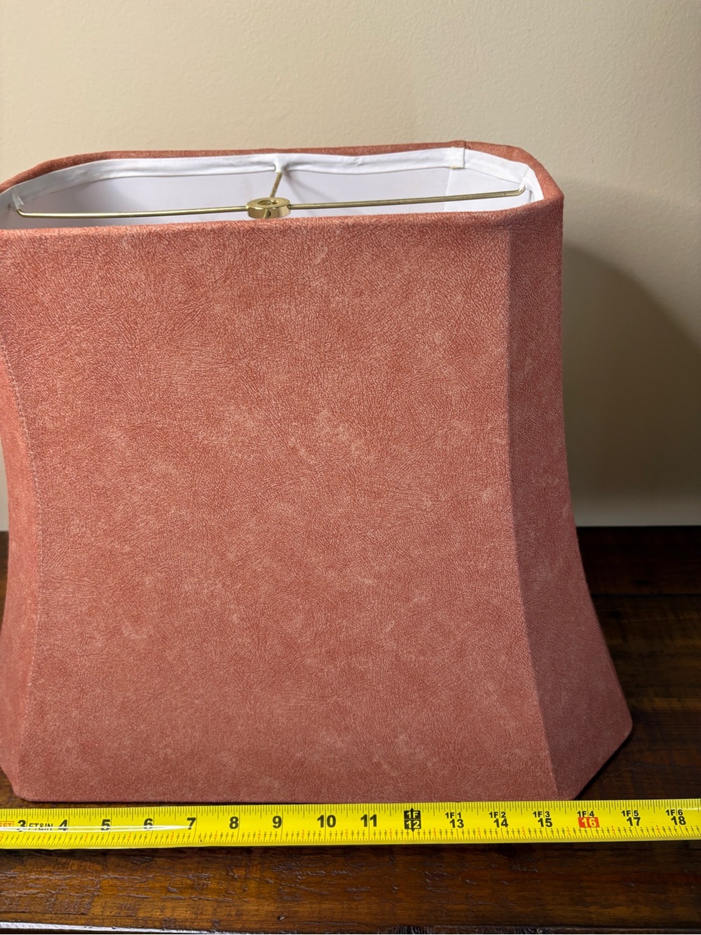 Beautiful Suede Square/ Bell Shape Lamp Shade - Picture 8 of 11
